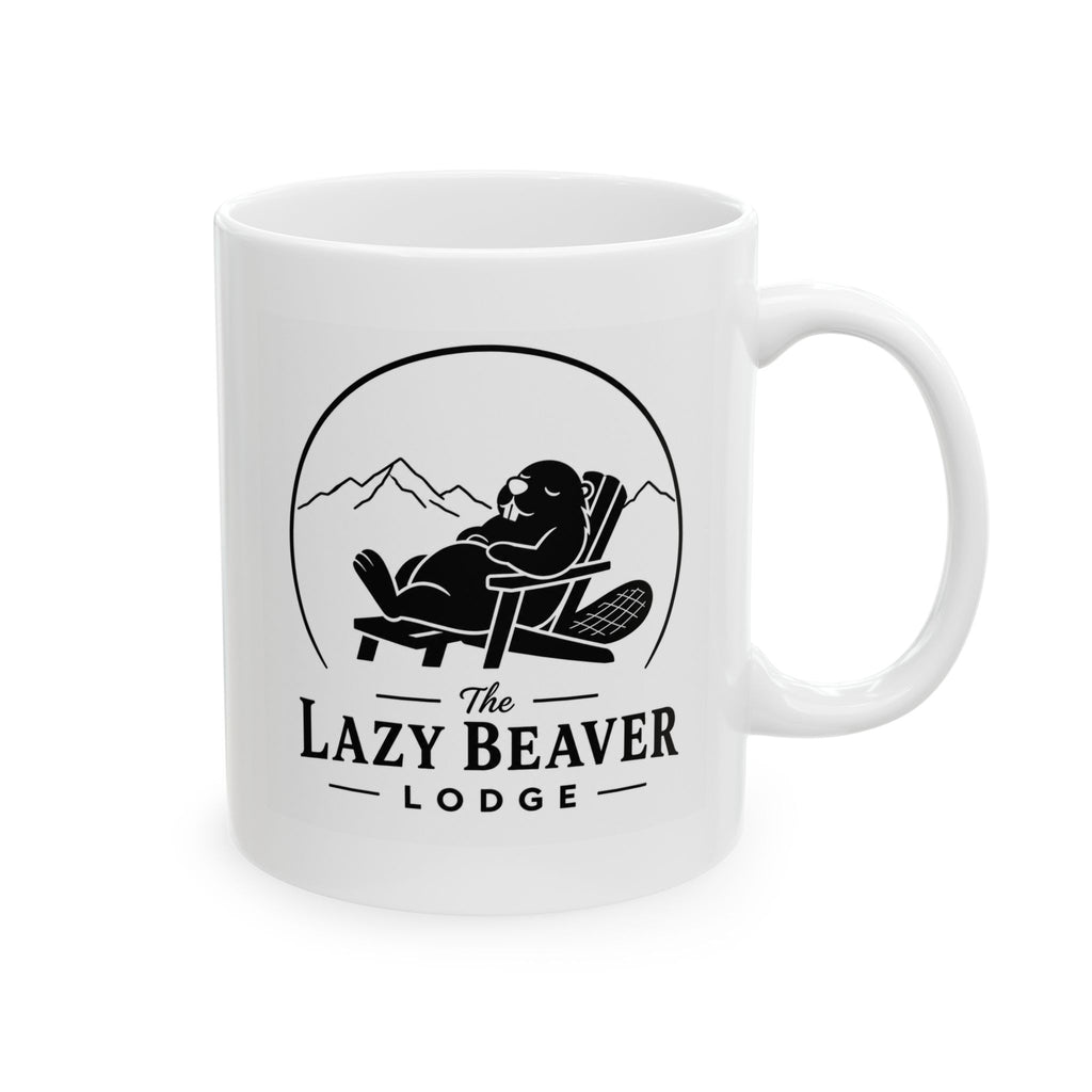 The Lazy Beaver Lodge Ceramic Mug - 11 oz